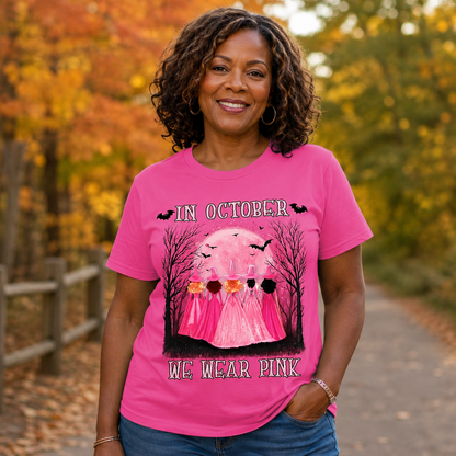 In October We Wear Pink Shirt, Breast Cancer Awareness Sweatshirt QFHM5040901
