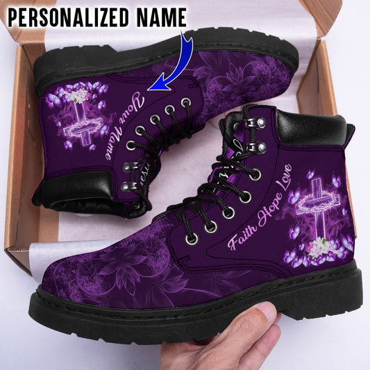 Personalized Name Jesus Boots UKYY3140601