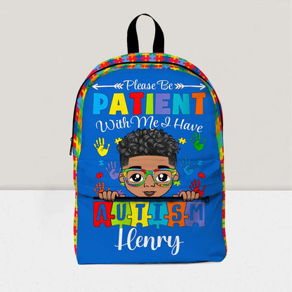Personalized Backpack for Kids with Autism - Back To School Bag for Autistic Child QFHM4040703-DX