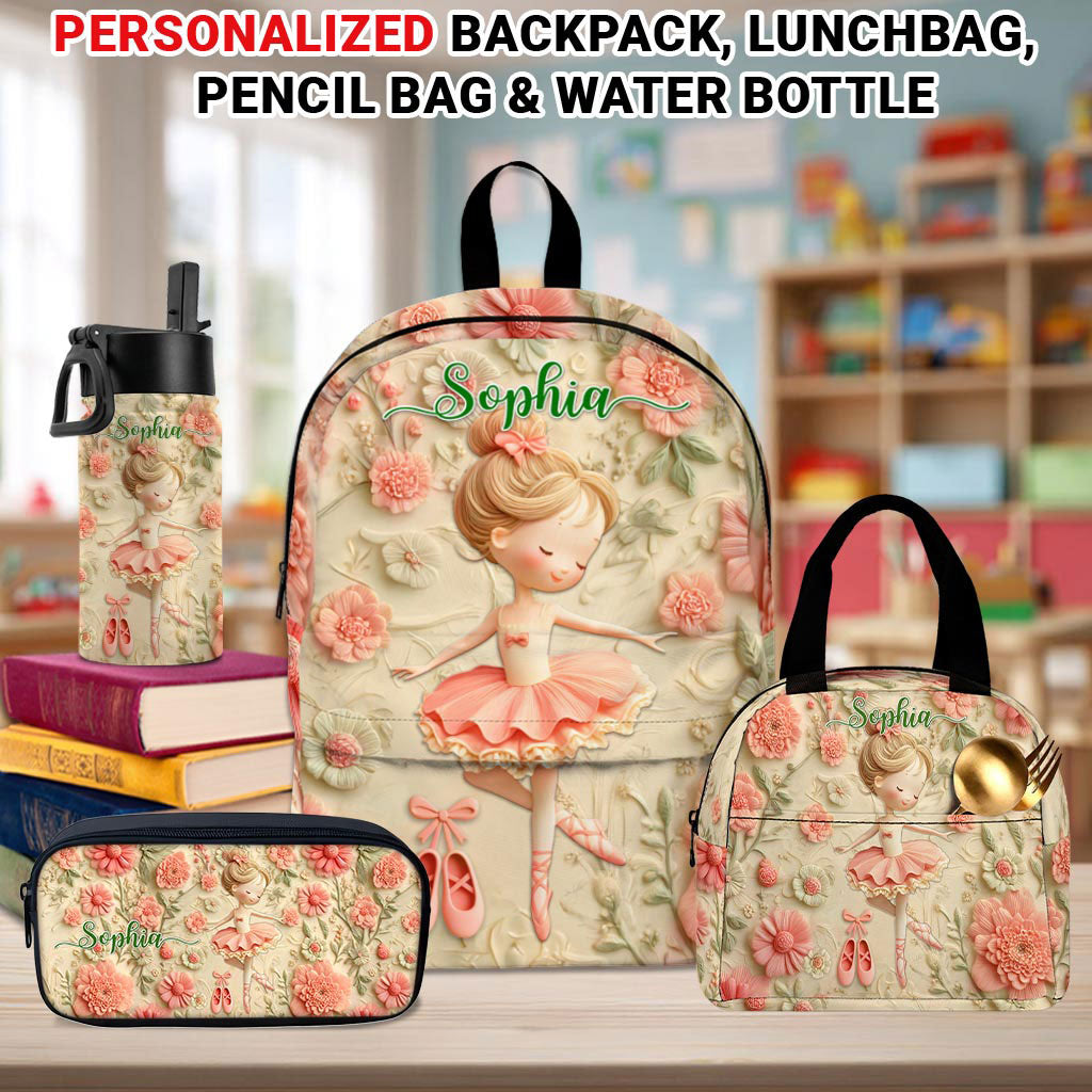 Personalized Ballet Back To School Backpack, School Bag For Kid UKPY5080803-DX