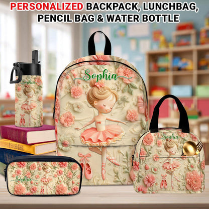 Personalized Ballet Back To School Backpack, School Bag For Kid UKPY5080803-DX