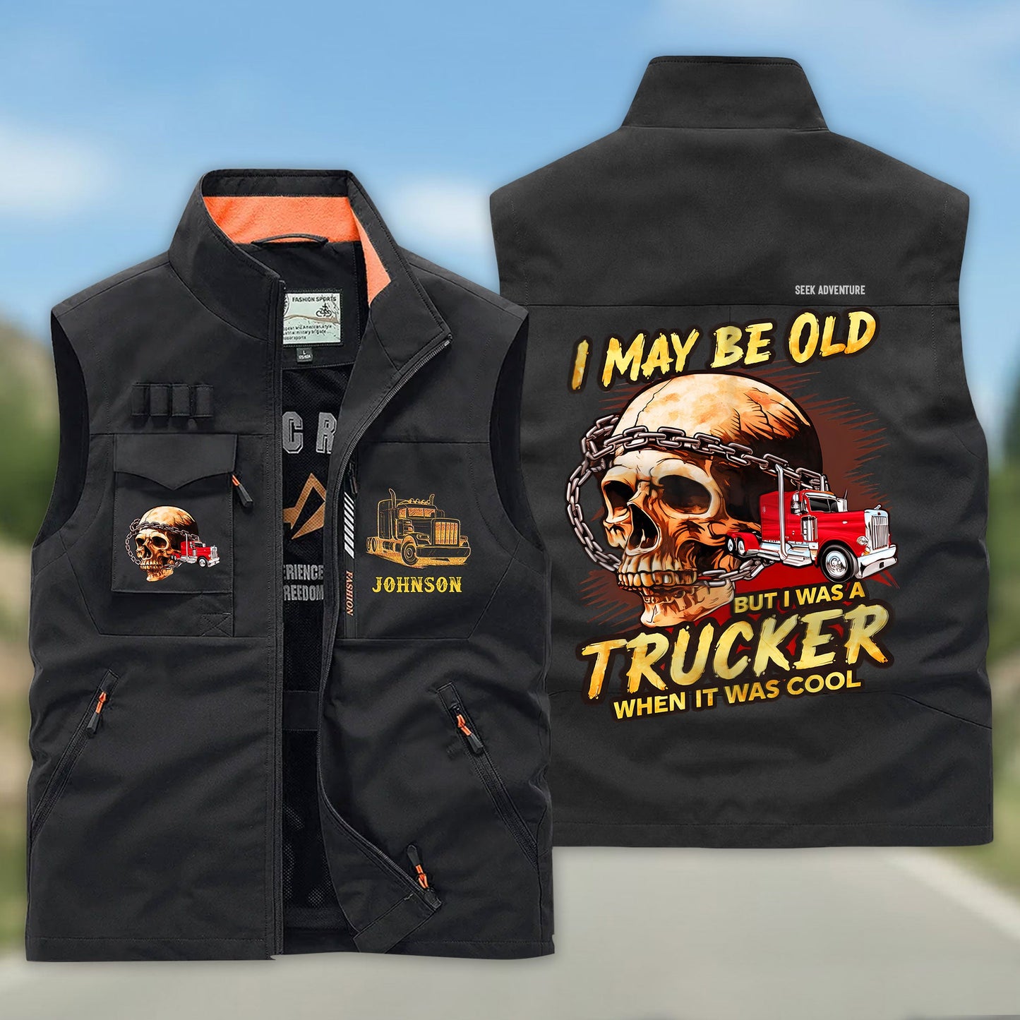 Personalized Trucker Multi-Pocket Vest UKHH6170303