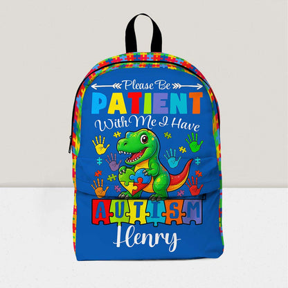 Personalized Backpack for Kids with Autism– Back To School Bag for Autistic Child QFHM5030701-DX