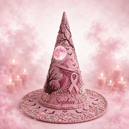 Personalized Breast Cancer Witch Hat NPNT6110802