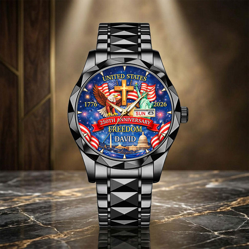 Personalized United State 250th Anniversary Alloy Luxury Quartz Watch UKHA6100402