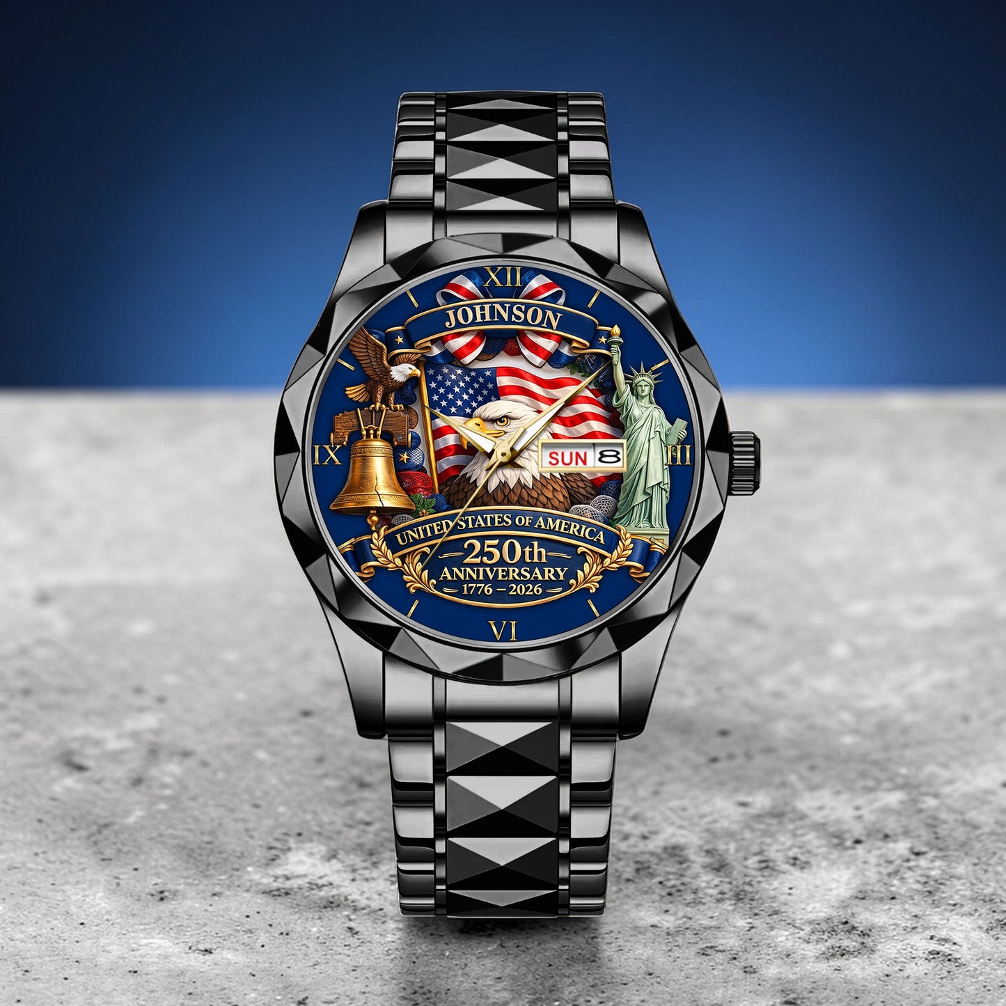 Personalized United State 250th Anniversary  Alloy Luxury Quartz Watch UKND6130306