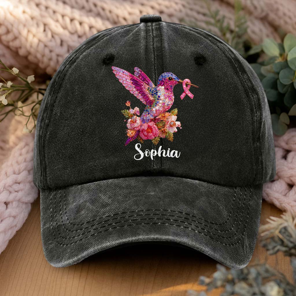 Women's Pink Ribbon Denim Hat QFHM5180805