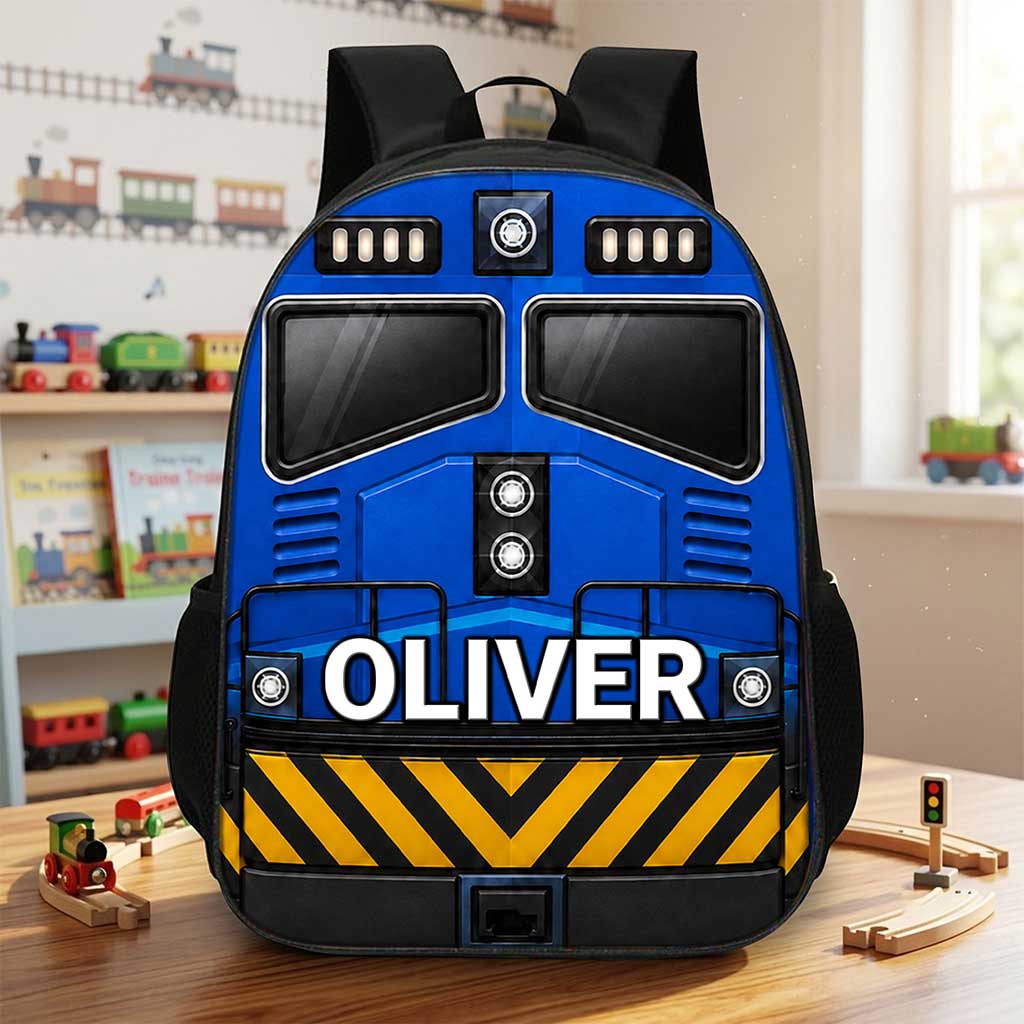 Personalized Back To School Train Kids Backpack NPND6300601