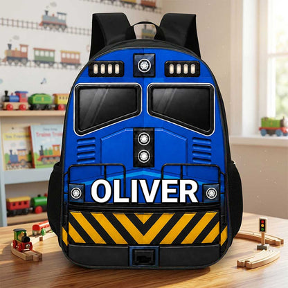 Personalized Back To School Train Kids Backpack NPND6300601