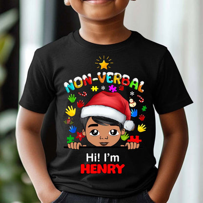 Autism Christmas Shirt For Kids, Holiday Special Needs Gift, Christmas Gift For Autistic Children, Xmas Gift For Autistic Girls, Autistic Boys QFHM4111001
