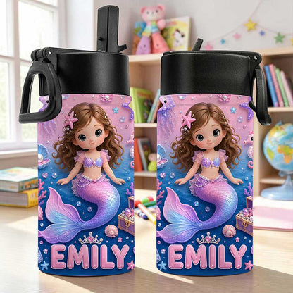 Personalized Photo Mermaid Kid Back To School, Backpack For Kids UKUU6170601