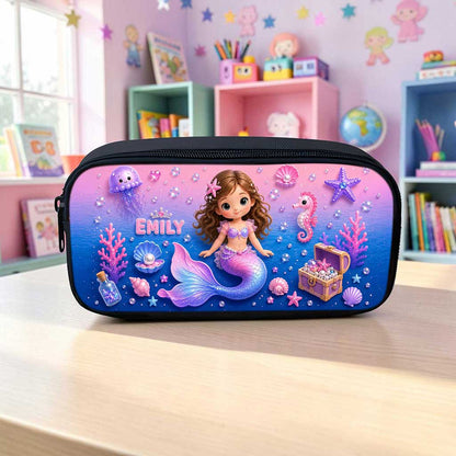Personalized Photo Mermaid Kid Back To School, Backpack For Kids UKUU6170601