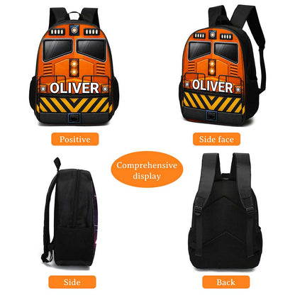 Personalized Back To School Train Kids Backpack NPND6300601