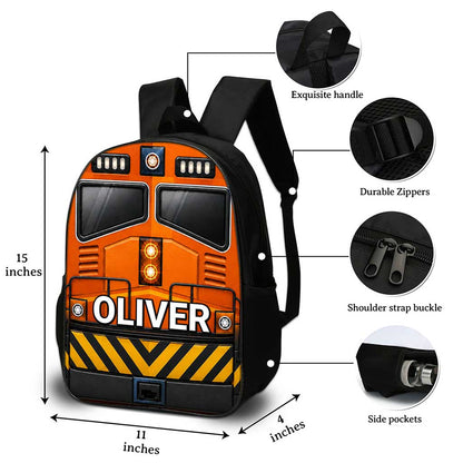 Personalized Back To School Train Kids Backpack NPND6300601
