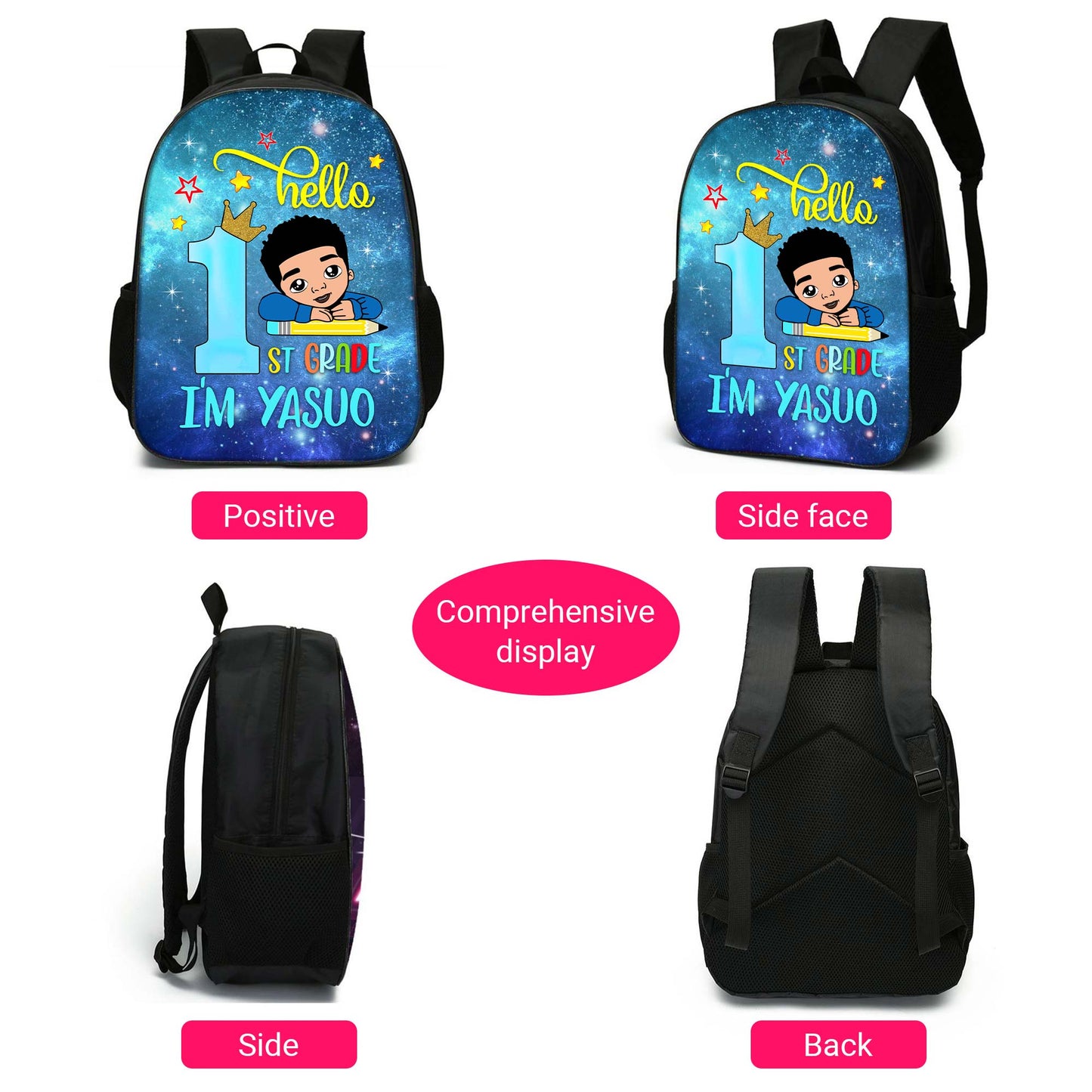 Personalized School Grade And Kid's Name Back to school backpack Gift for Kid UKUU3180701