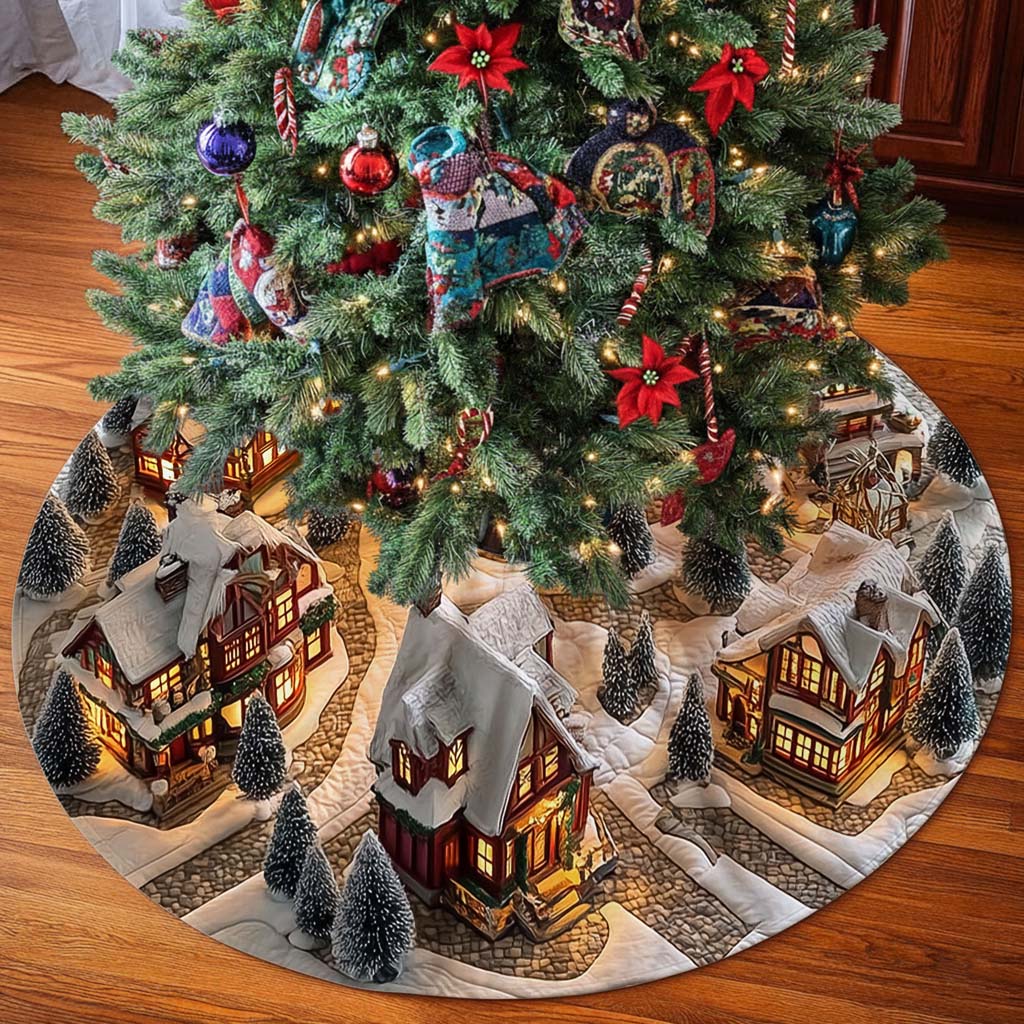 Winter Village Christmas Tree Skirt QFHM5211002