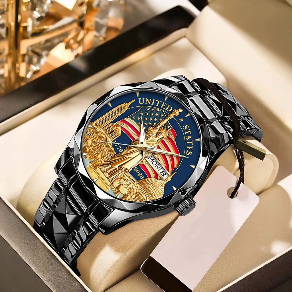 United States 250th Anniversary Alloy Luxury Quartz Watch QFHA6100105