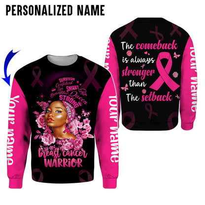 Custom Name Breast Cancer 3D All Over Printed Clothes UKAA3080801