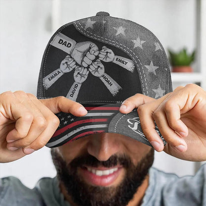 Personalized Fist Bump Daddy Classic Cap, Father's Day Gift For Dad UKHA6210404
