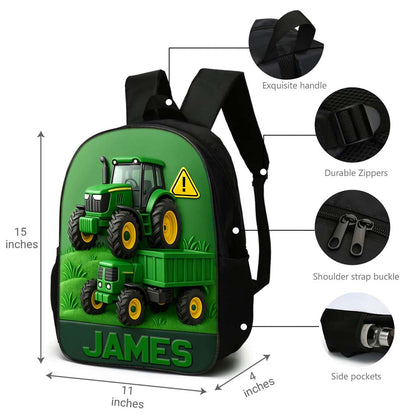 Personalized Tractor Back To School Backpack QFHM5020802