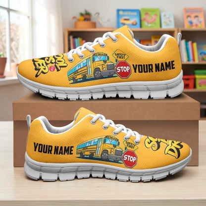 Personalized School Bus Driver Sneakers UKUU4170701