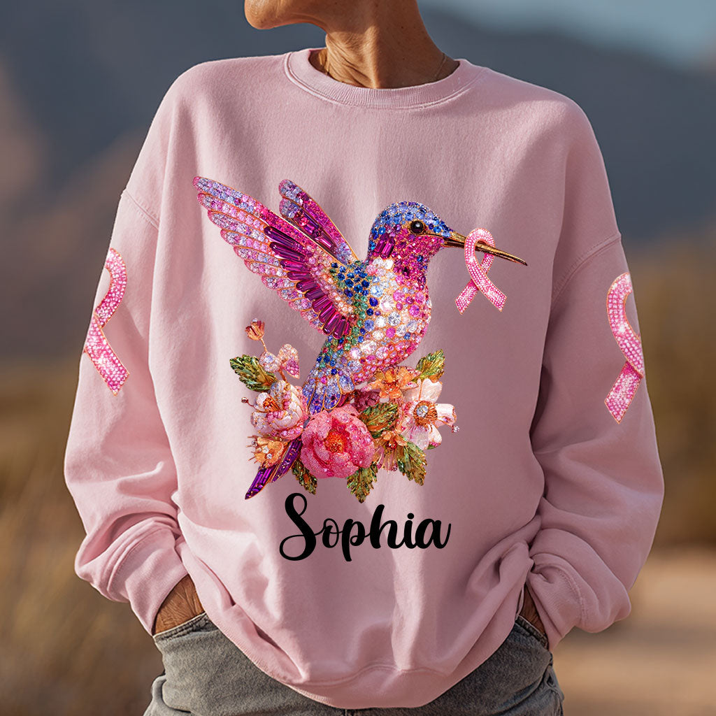 Women's Pink Ribbon T-shirt QFHM5180804