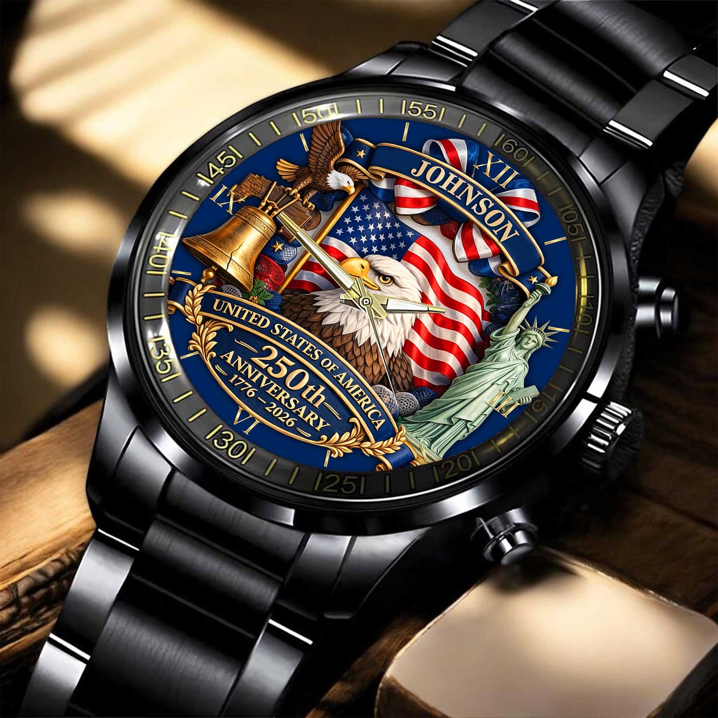 Personalized United State 250th Anniversary C146 Watch UKND6130307
