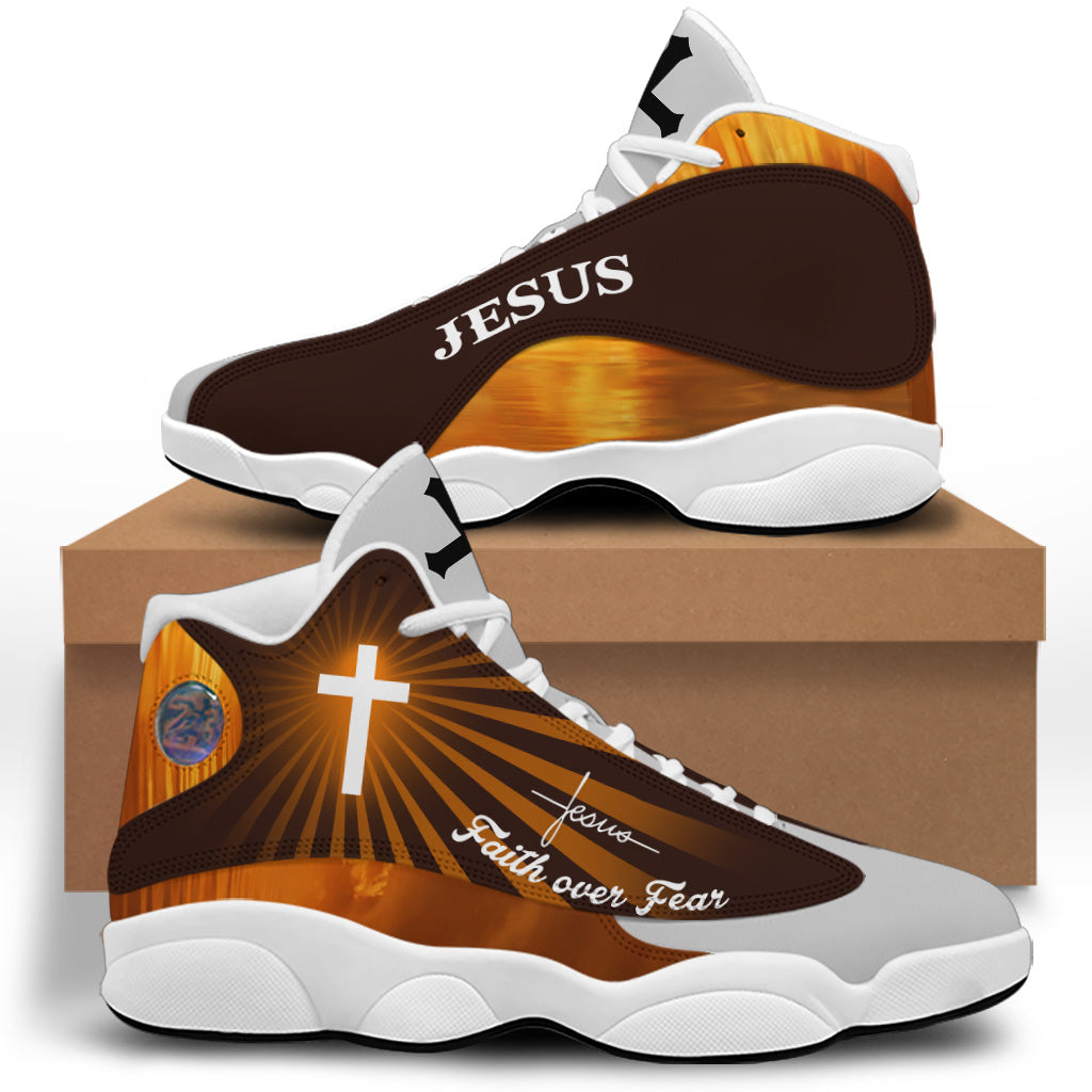 Faith Over Fear Walk By Faith Jesus Shoes UKHA3090502
