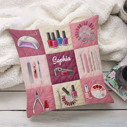 Custom Nail Linen Pillow THTD6200105