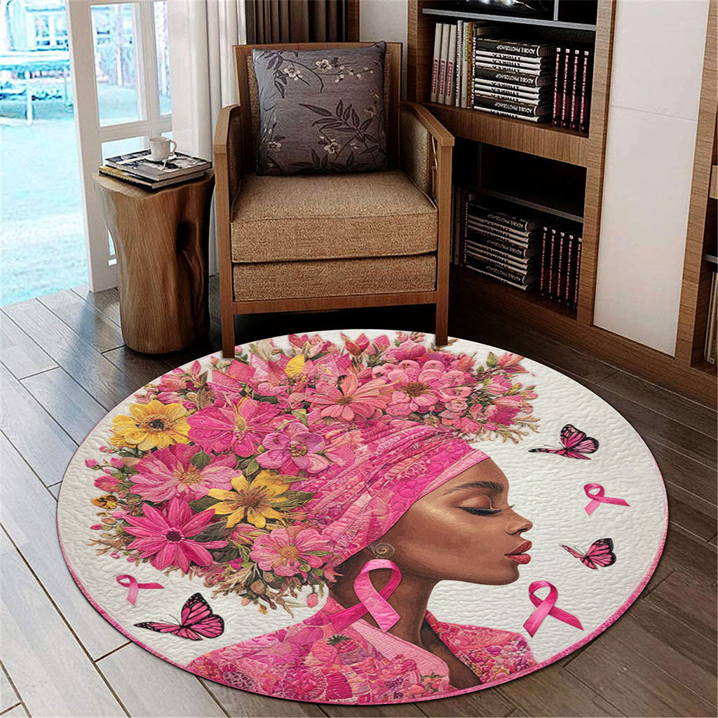 Black Women Breast Cancer Rug THTO5151004