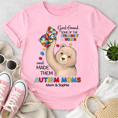 Custom Autism Bear Mom shirt THUU6250305