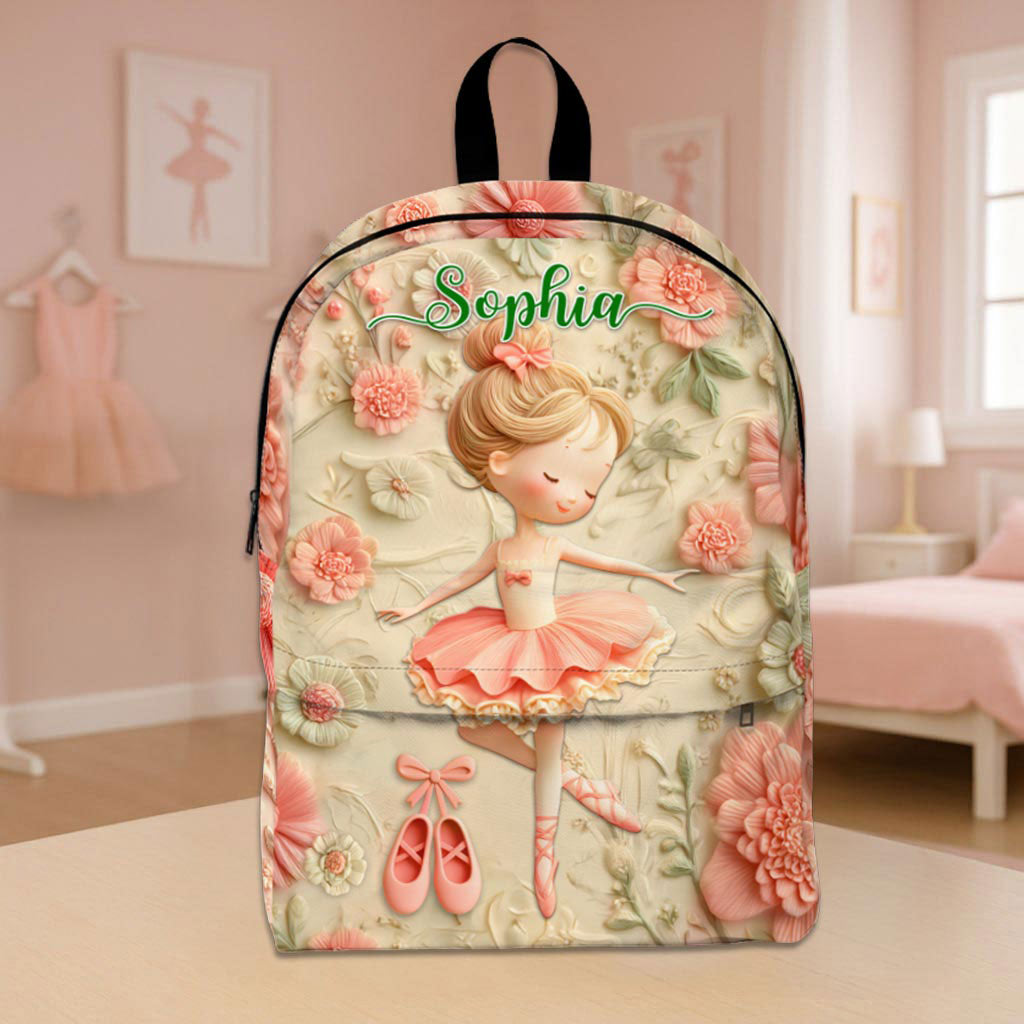 Personalized Ballet Back To School Backpack, School Bag For Kid UKPY5080803-DX