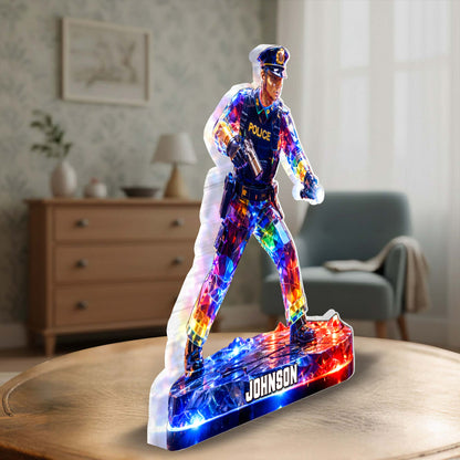 Personalized Police Officer Acrylic Block UKHA6110302