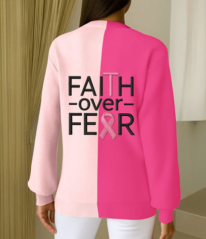 Breast Cancer Knitted Cardigan UKTO5270904