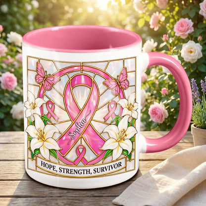 Custom Breast Cancer Ceramic Mug THHH6030204