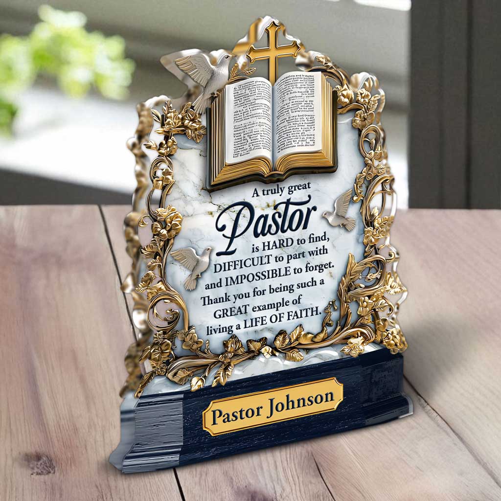 Personalized Pastor Acrylic Block UKTD5211002