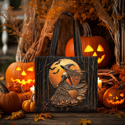 Personalized Witchy Quilted Tote Bag Halloween QFNT5250801