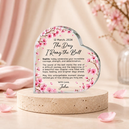 Breast Cancer Women’s Health Awareness Heart Acrylic Plaque QFNT6010801