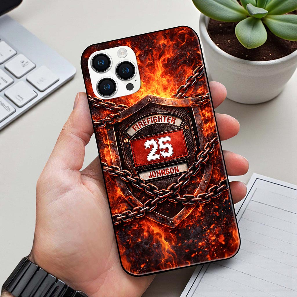 Personalized Firefighter Phone Case UKHA6260102