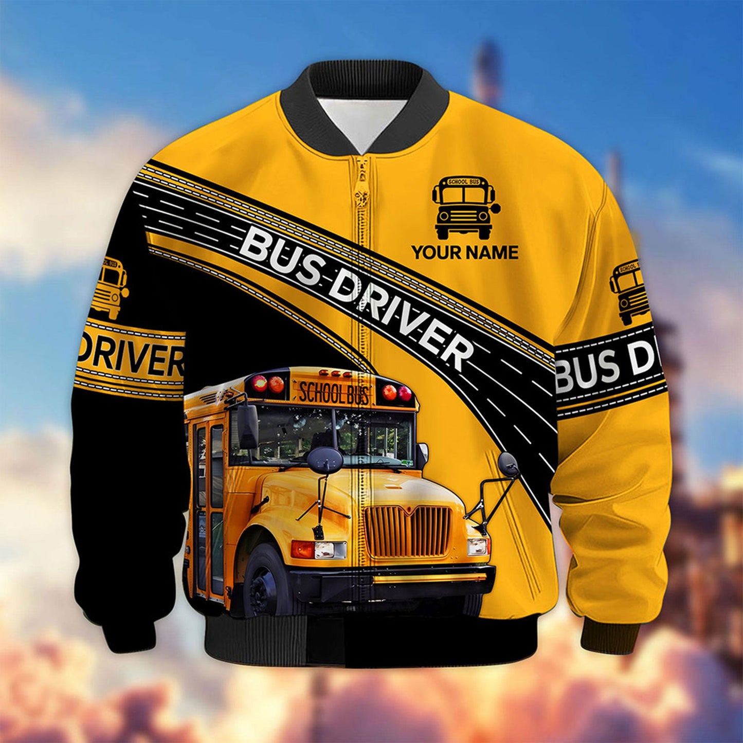Personalized School Bus Driver Bomber Jacket UKNT6290701