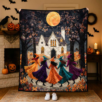 Witchy Quilt Blanket Halloween QFND5150803