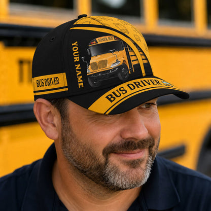 Personalized School Bus Driver Classic Cap UKNT6290703