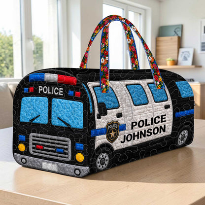 Custom Police Quilt Duffle Bag THUU6050602