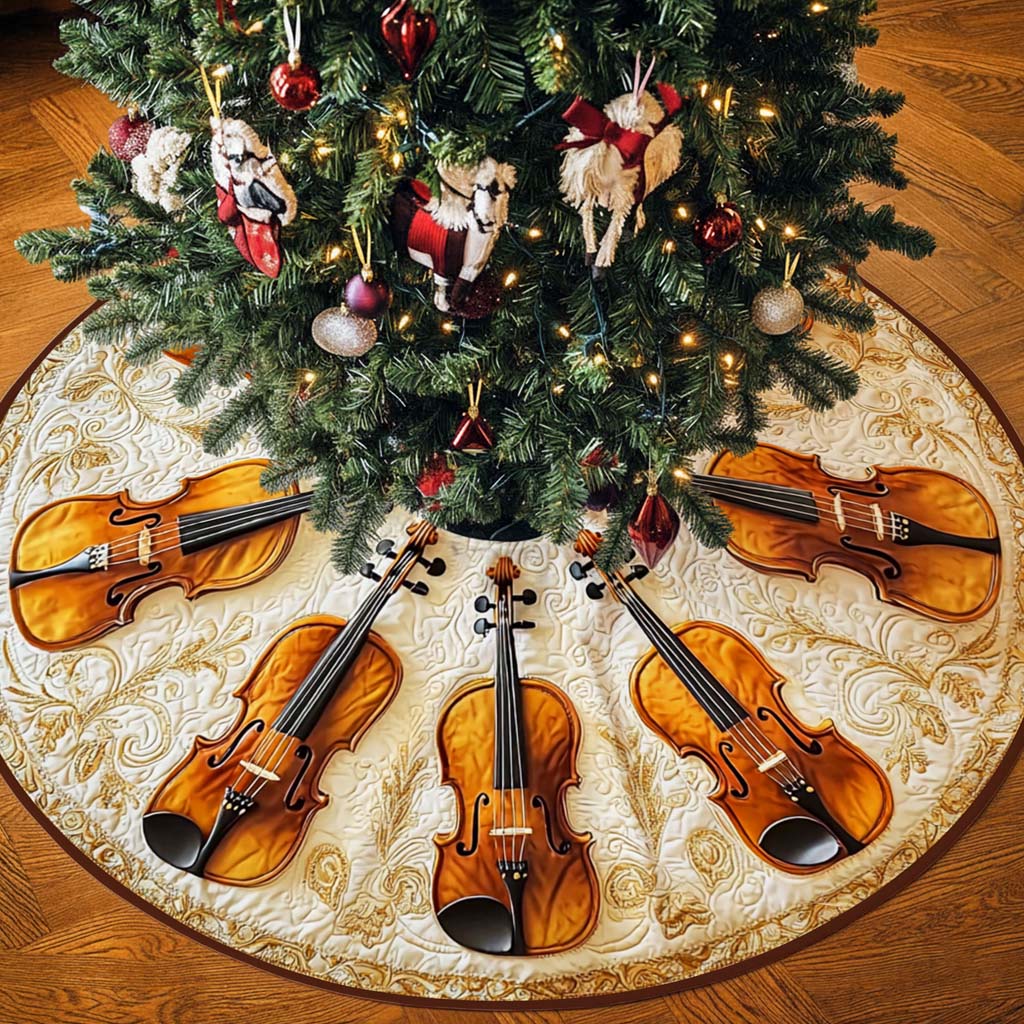 Violin Christmas Tree Skirt UKHM5271001