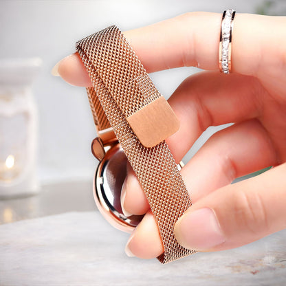 Personalized Breast Cancer Awareness Mesh Strap Quartz Watch UKNT6060401