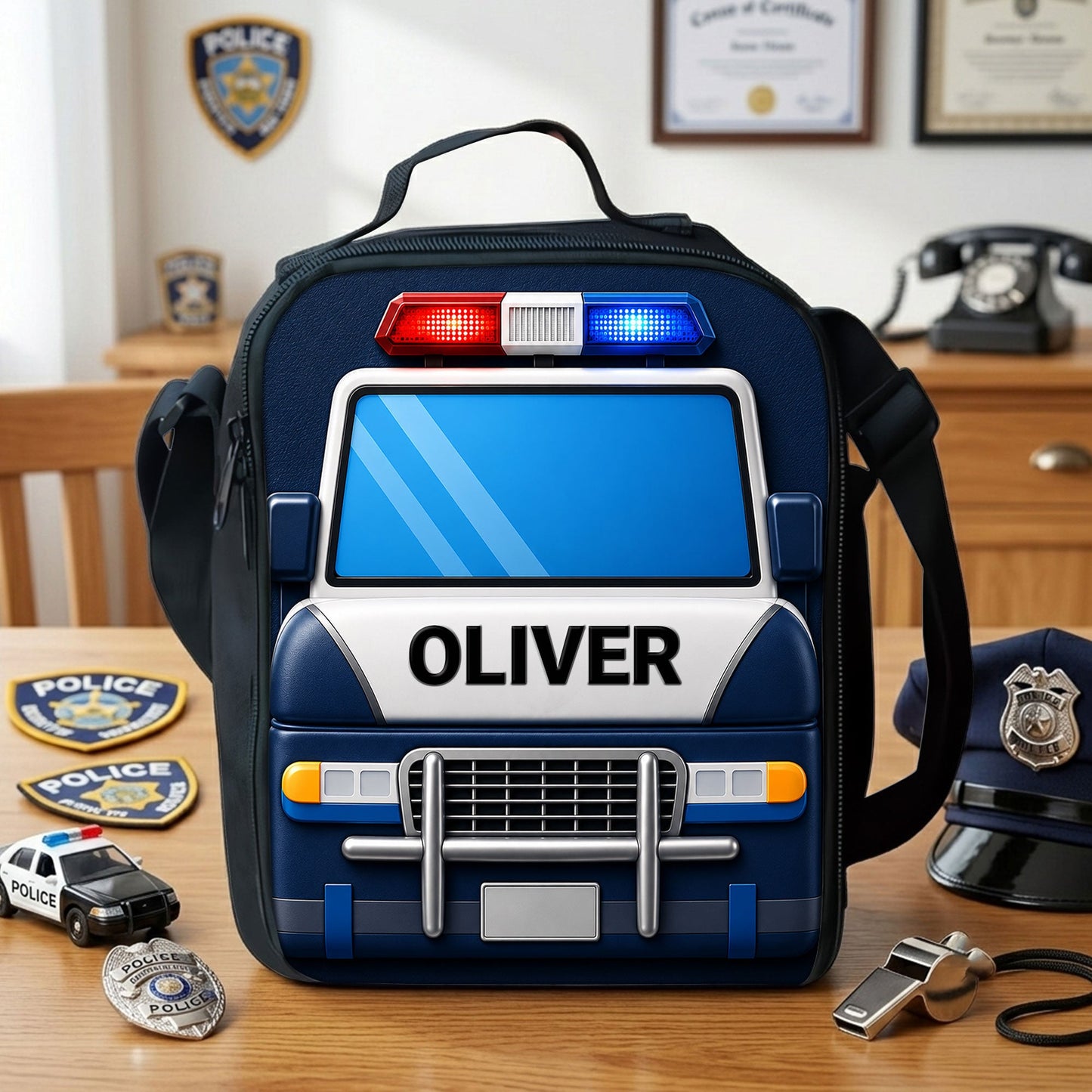 Personalized Back To School Police Kids Backpack NPND6260604