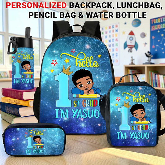 Personalized School Grade And Kid's Name Back to school backpack Gift for Kid UKUU3180701