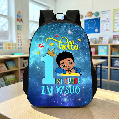 Personalized School Grade And Kid's Name Back to school backpack Gift for Kid UKUU3180701