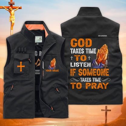 Custom Jesus Multi-Pocket Vest UKTD6250305
