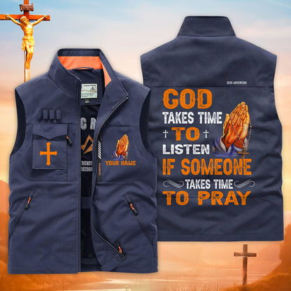 Custom Jesus Multi-Pocket Vest UKTD6250305